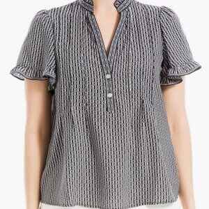 Max Studio Flutter Sleeve Top | Size Large